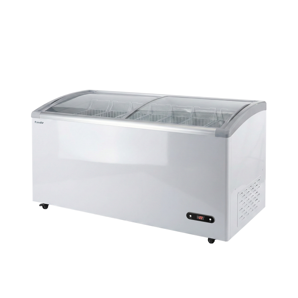 Prodis Curved Glass Display Freezer, 546L/182cm, Model- NVC5. Delivery Included