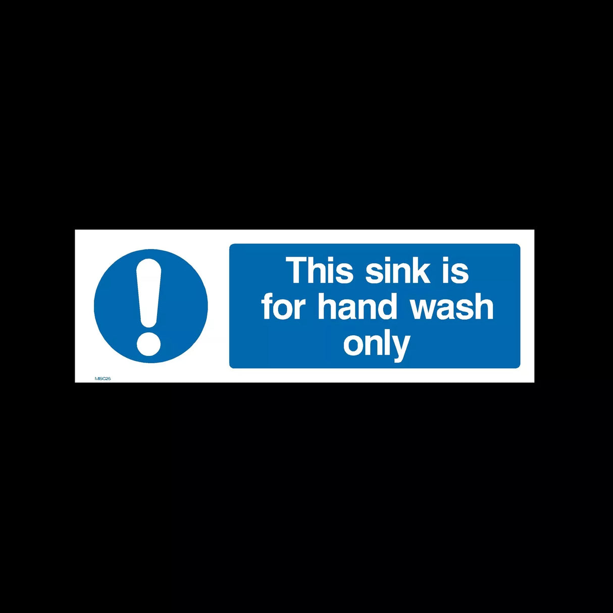 "This Sink For Food Wash Only" Food Safety Sticker x1 (3179)