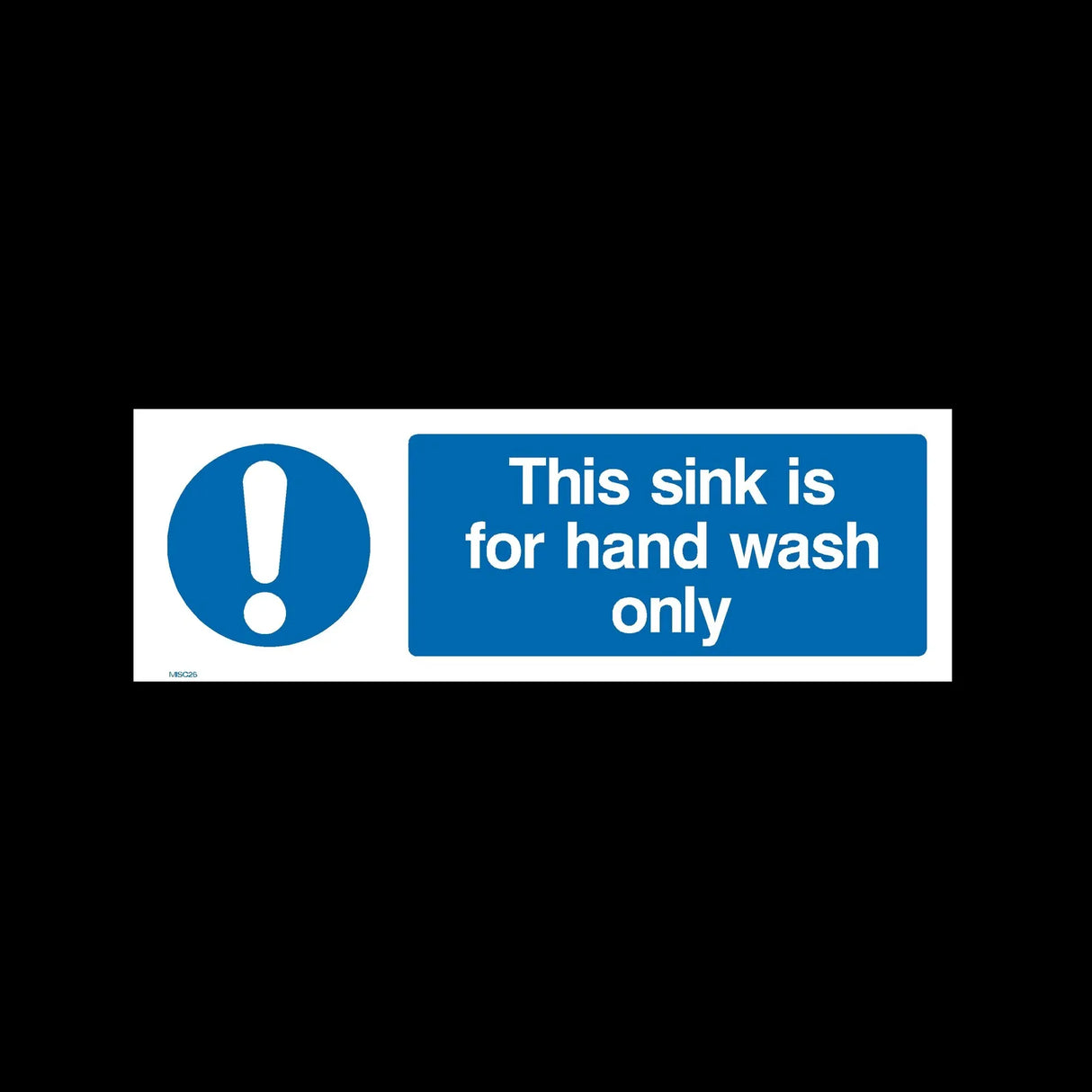 "This Sink Is For Hand Wash Only" Food Safety Sticker x1 (3180)