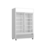Prodis White Double Sliding Door Tall Shop Display Fridge, Model-XD1201S. Delivery Included