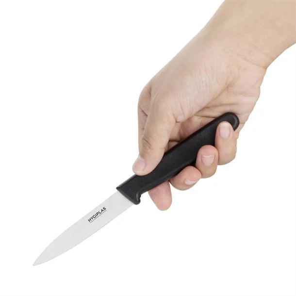 Hygiplas 8.5cm Black Paring Knife (4155)