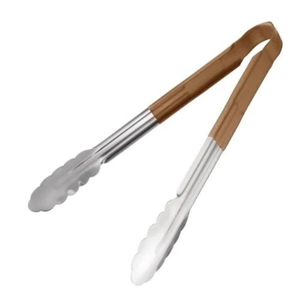 ChefSet Brown 12" Colour Coded Tongs (NCE6448)