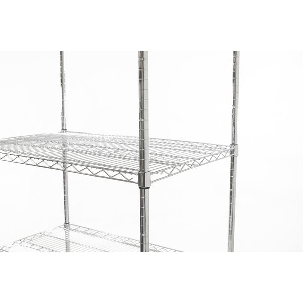 Connecta Chrome Wire Shelving Unit - 4 Tier, 150cm x 40cm (NCE4456)