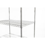 Connecta Chrome Wire Shelving Unit - 4 Tier, 150cm x 40cm (NCE4456)