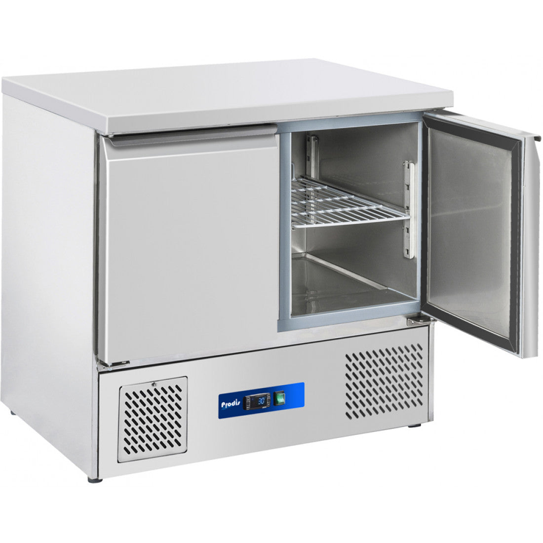 Prodis Two Door Compact Counter Fridge, Model-EC-2SS. Delivery Included