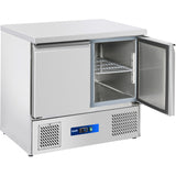 Prodis Two Door Compact Counter Fridge, Model-EC-2SS. Delivery Included