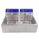 Genesis Catering Equipment Tabletop 13amp Electric 10L Twin Tank Fryer, Model- DL-20B (NCE6585)
