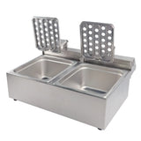 Genesis Catering Equipment Tabletop 13amp Electric 10L Twin Tank Fryer, Model- DL-20B (NCE6585)