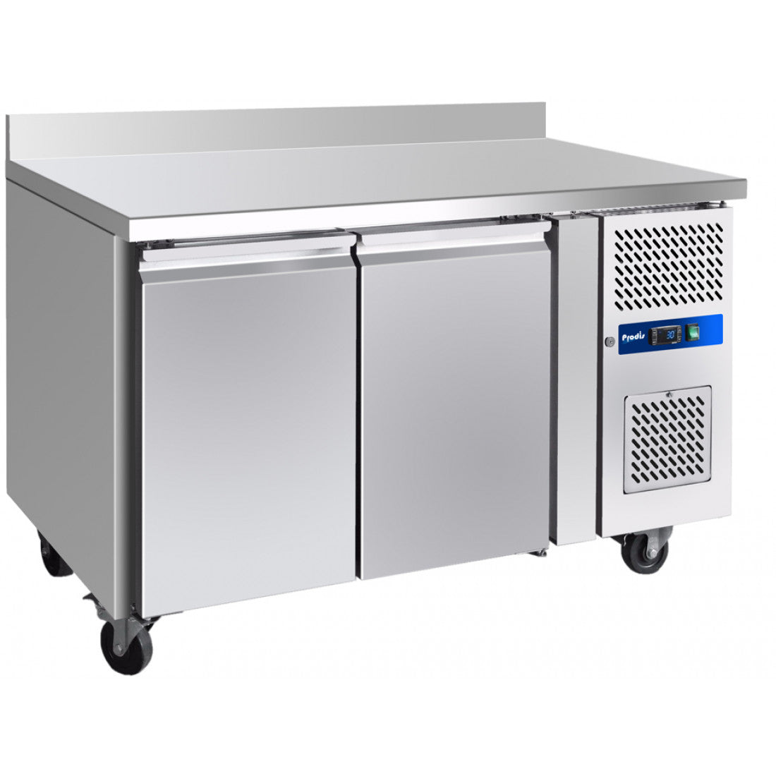 Prodis Two Door Counter Fridge With Upstand, Model-GRN-W2R. Delivery Included