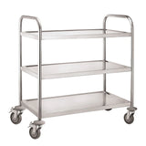 Hamoki Stainless Steel Three Tier Clearing/Service Trolley, Model- 101102 (4666)