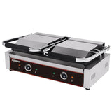 Hamoki Double Ribbed Panini/Contact  Grill (4166)