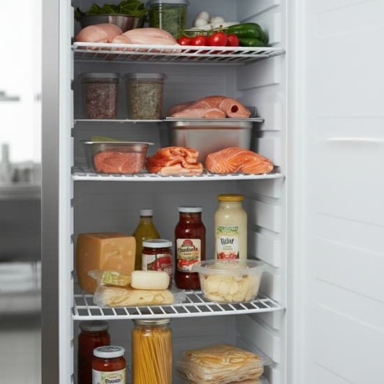 Prodis White Single Upright Fridge, 341L Capacity, Model- HC410R. Delivery Included
