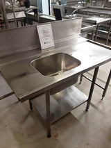 Stainless Steel Dishwasher Entry Sink, 140cm (NCE4025)