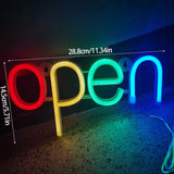 New Colourful LED Open Sign-Horizontal (NCE5794)
