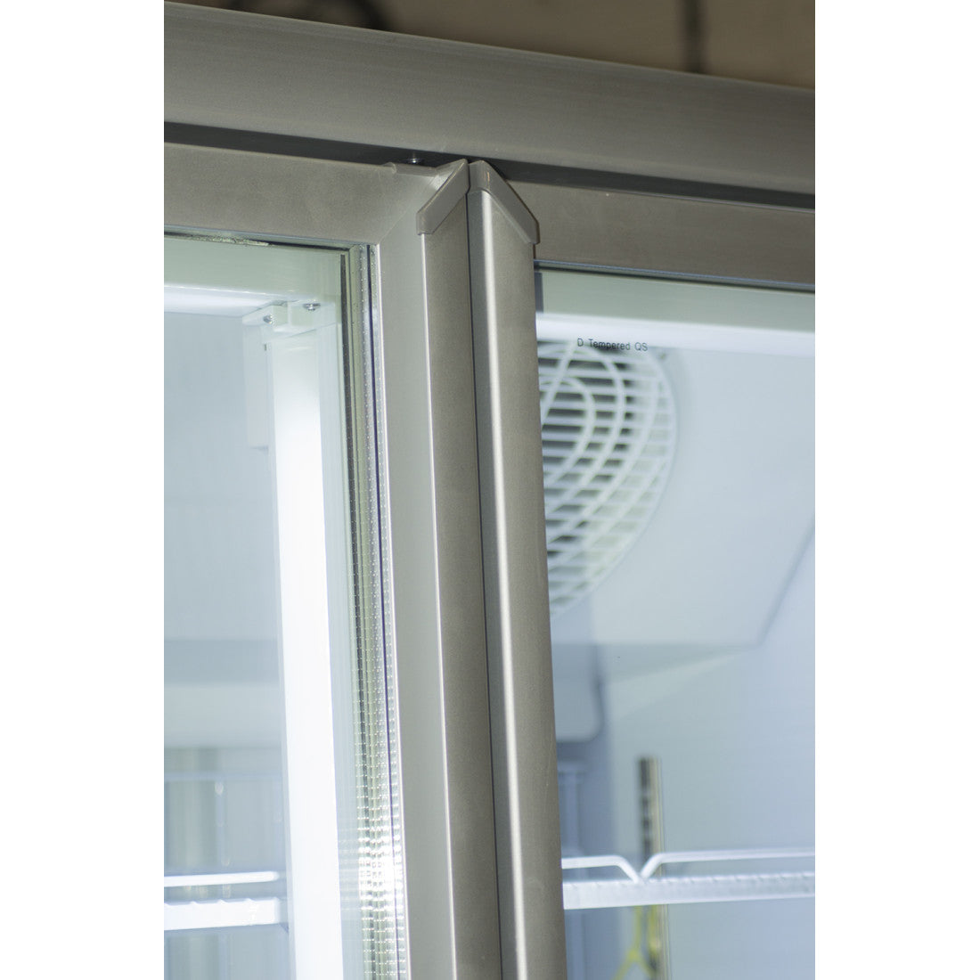 Prodis Heavy Duty Double Door Display Fridge, Low Energy, Model- XPD1250-P-G-LE. Delivery Included