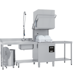 Prodis Pass-Through/Hood Dishwasher, Entry-Level/Electromechincal, 50cm Basket, 1ph/30amp, Gravity Drain, Model-JET100. Delivery Included