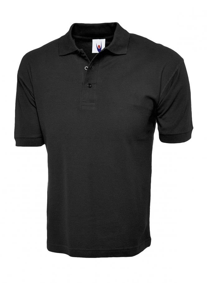 Uneek Small Black Polo Shirt (4114)