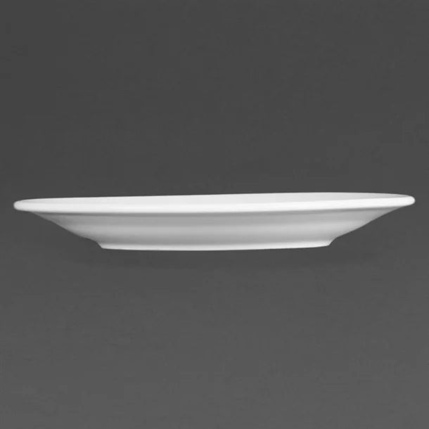 Plates - Wide Rim 165mm (x12) Olympia Whiteware (3120)