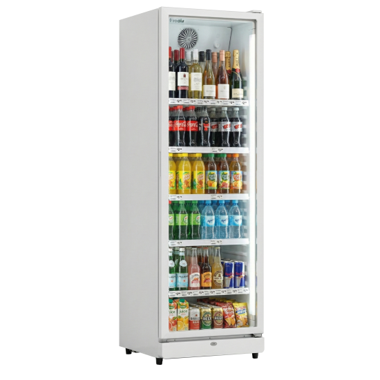 Prodis Low Energy Single Door Upright Display Fridge, Model- XD381-LE. Delivery Included