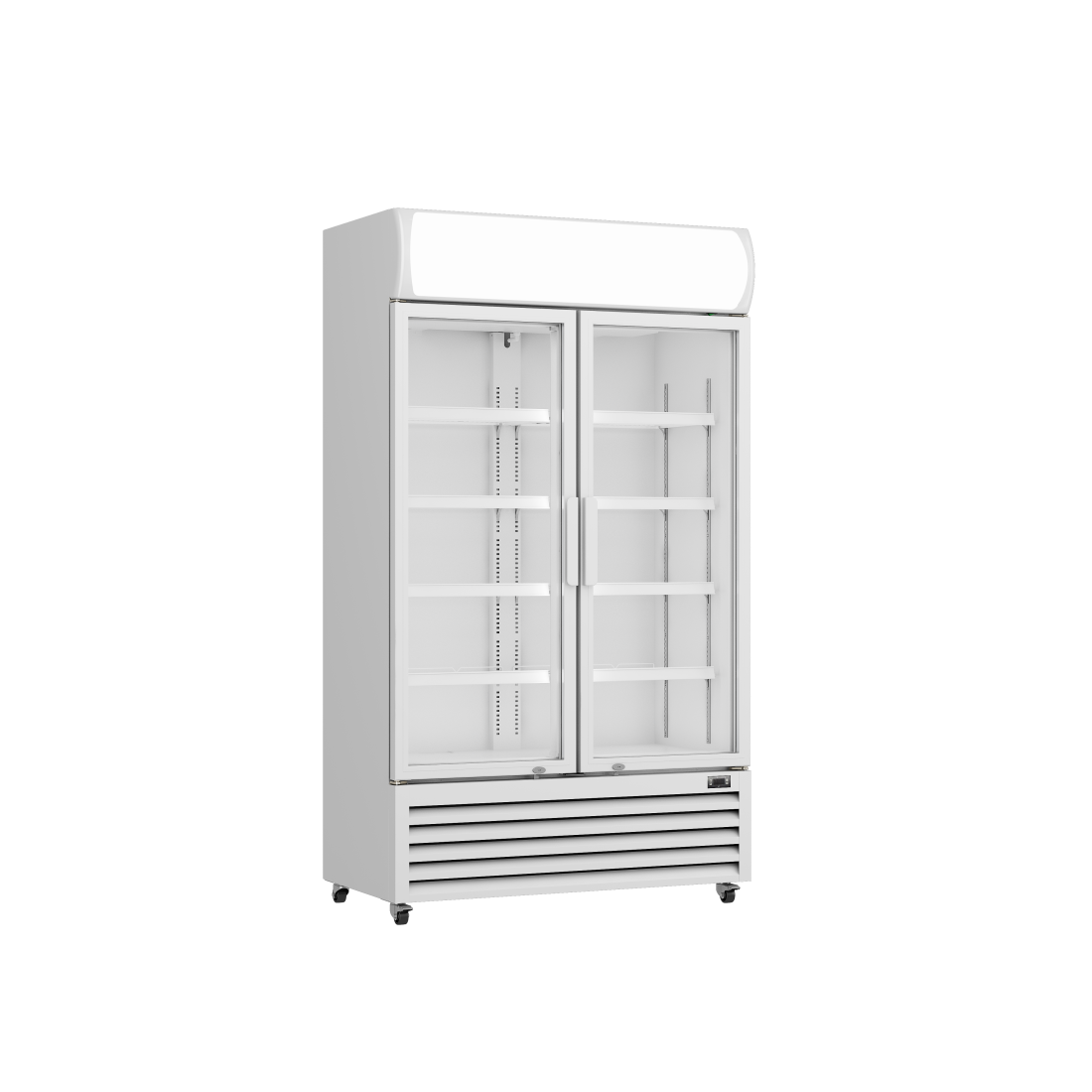 Prodis White Double Door Tall Shop Display Fridge, Model-XD1201. Delivery Included