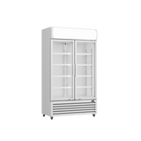 Prodis White Double Door Tall Shop Display Fridge, Model-XD1201. Delivery Included